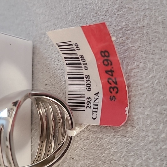 FINE JEWELRY STERLING SILVER 1/4 CTTW DIAMOND RING SIZE 7 - Picture 7 of 7